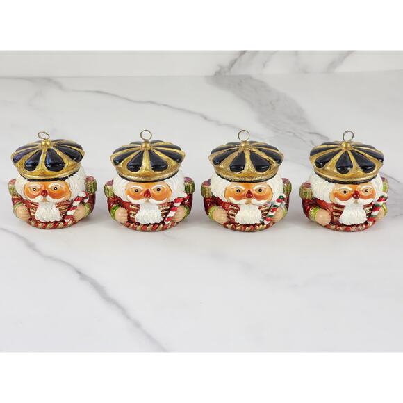 Christopher Radko Nutcracker Crunch Place Card Holder 2 1/4" Resin Holidays x4 - Picture 3 of 16